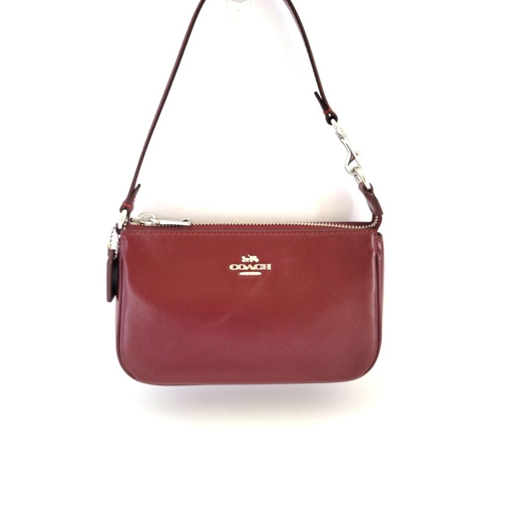 Coach CCK95 Boxed Nolita 19 Small Handbag Wristlet Bag Charm Set Dark Wine - Picture 4 of 10